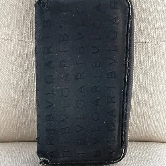 Bvlgari Women Clutch Wallet Wristlet Cardholder Purse Made Italy Read Desc - Picture 5 of 12